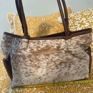 Clever Carriage Company Cowhide Leather Tote